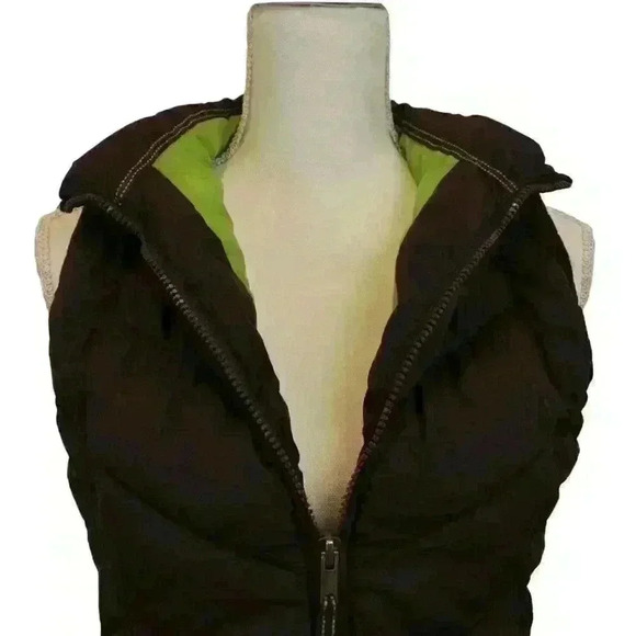 George Brown Zip Up Puffer Vest with Green Lining Size UK 8 Size US 4 - Picture 7 of 8